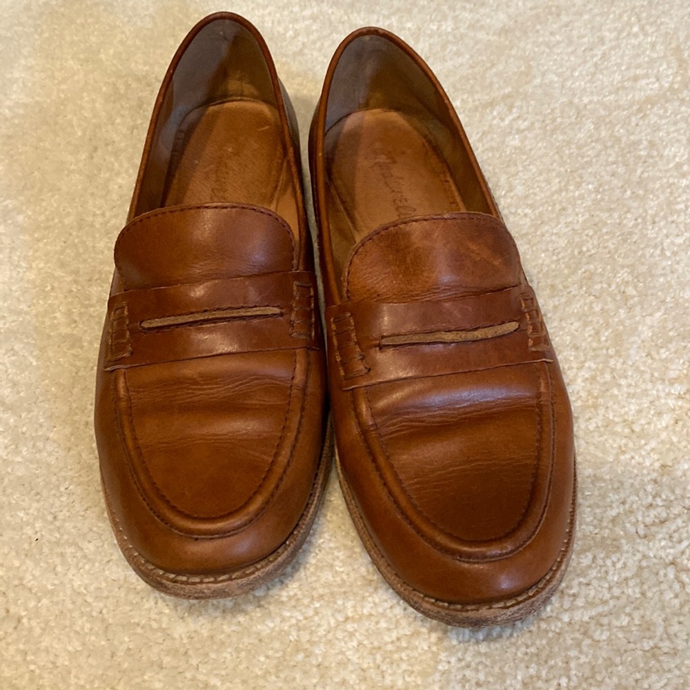 Gently worn Madewell Elinor Loafer Cognac leather size 8.5